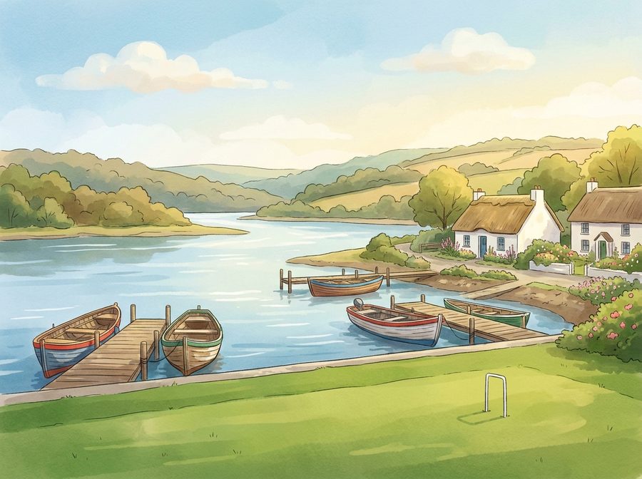 Croquet in Cheekpoint — village where three rivers meet, Co. Waterford